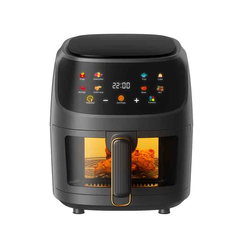 Air Fryer 5L Digital - Frytkownica cyfrowa 1350W, przezroczyste okienko i