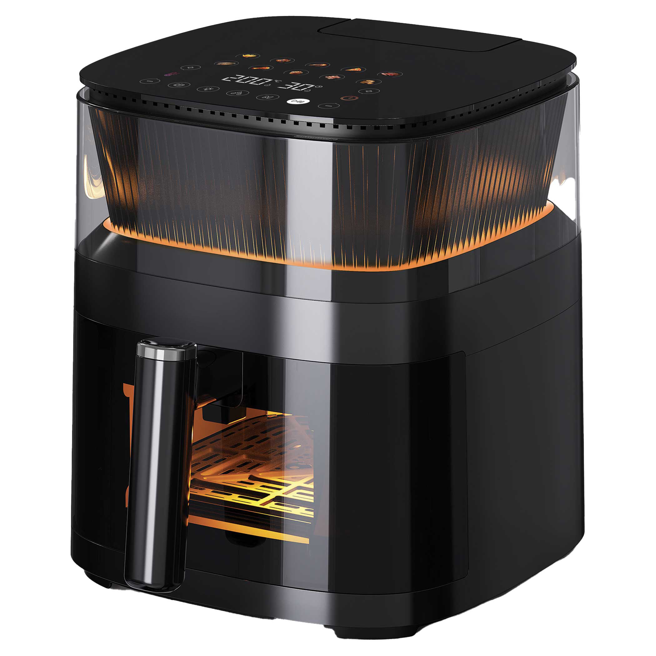 Air Fryer 5L Digital - Frytkownica Beztłuszczowa 4.1-5L, Cyfrowe Sterowanie, Stal