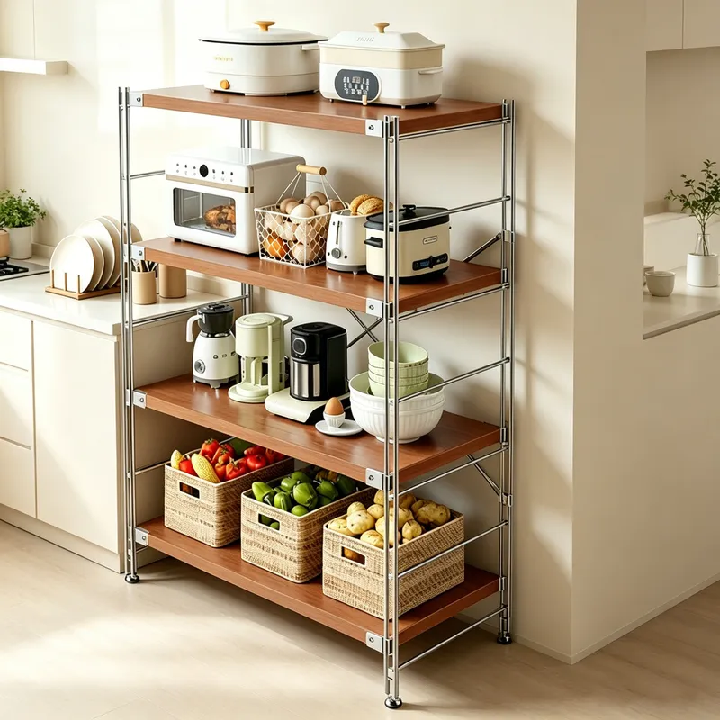 Kitchen Appliances Small - Wielopoziomowy stojak kuchenny na mikrofalówkę, garnki,