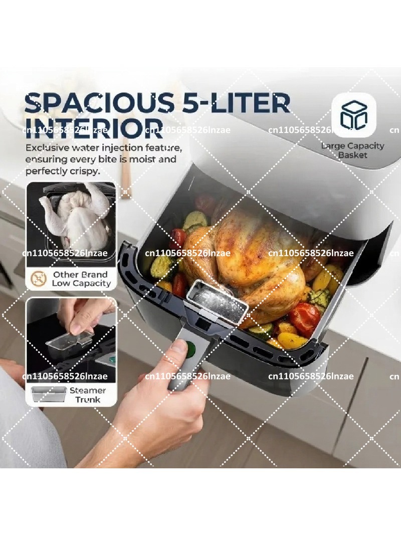 Air Fryer 5L Digital - Cyfrowa frytkownica powietrzna 5L 1450W z