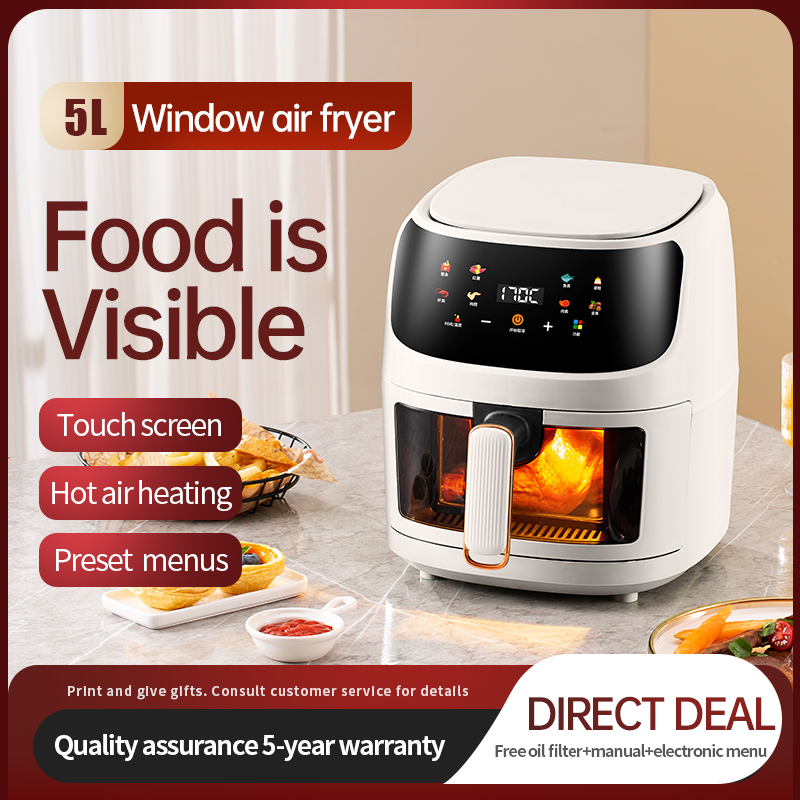 Frytkownica cyfrowa 1350W, prz – Air Fryer 5L Digital recenzja i cena