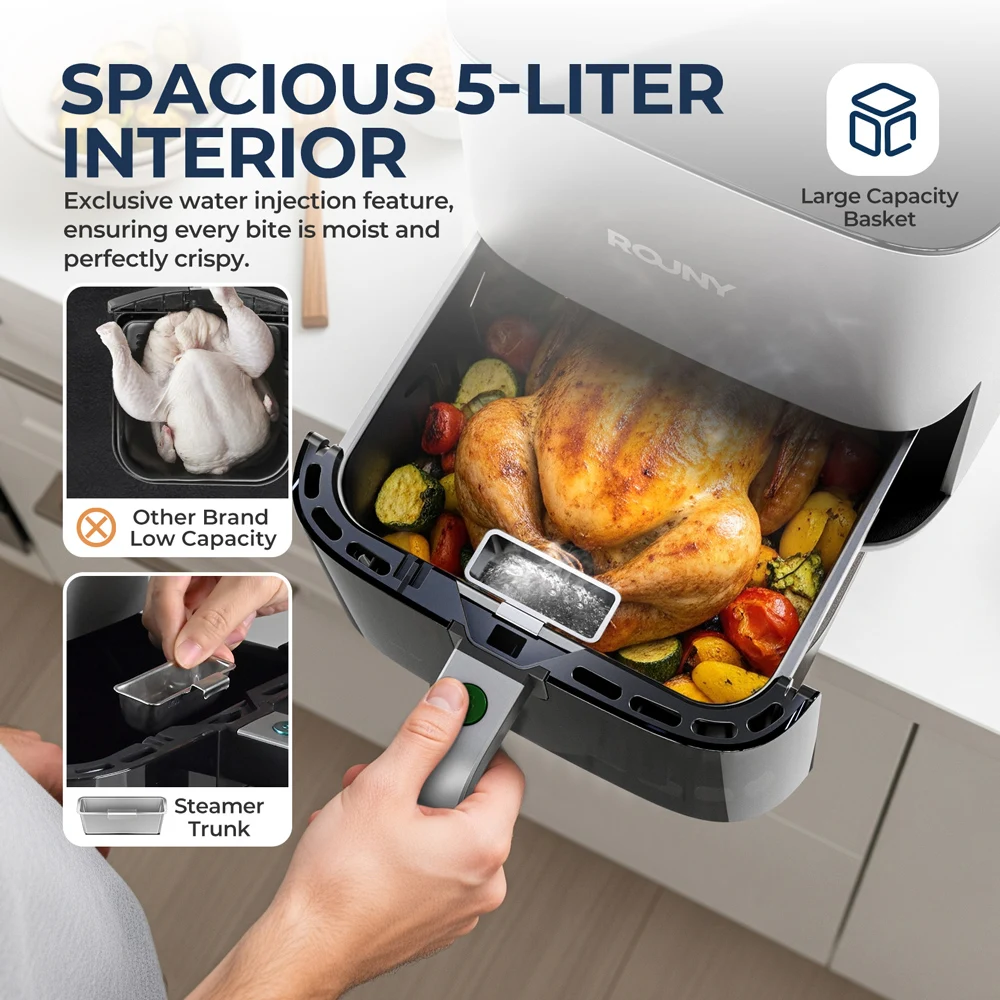 Cyfrowa frytkownica beztłuszcz – Air Fryer 5L Digital recenzja i cena